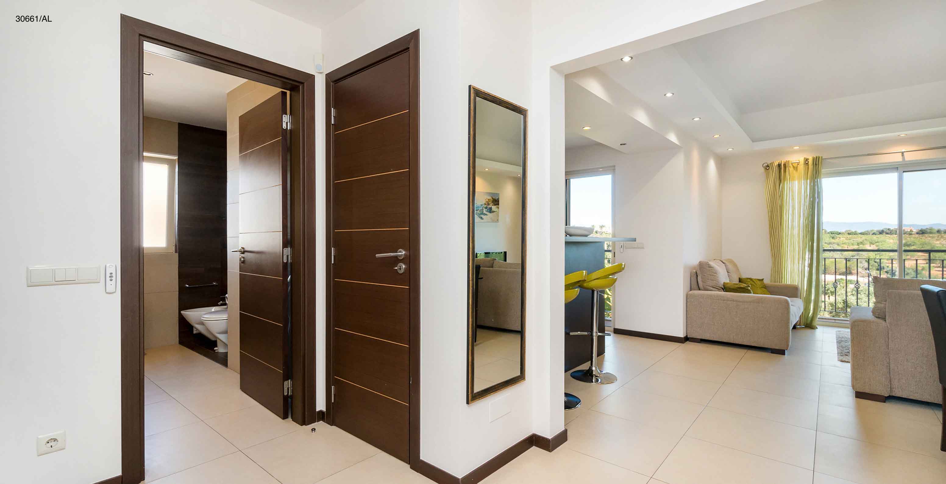 The Pestana Carvoeiro Golf T1 Superior Apartment has an entry hall with a view of the living room and bedroom