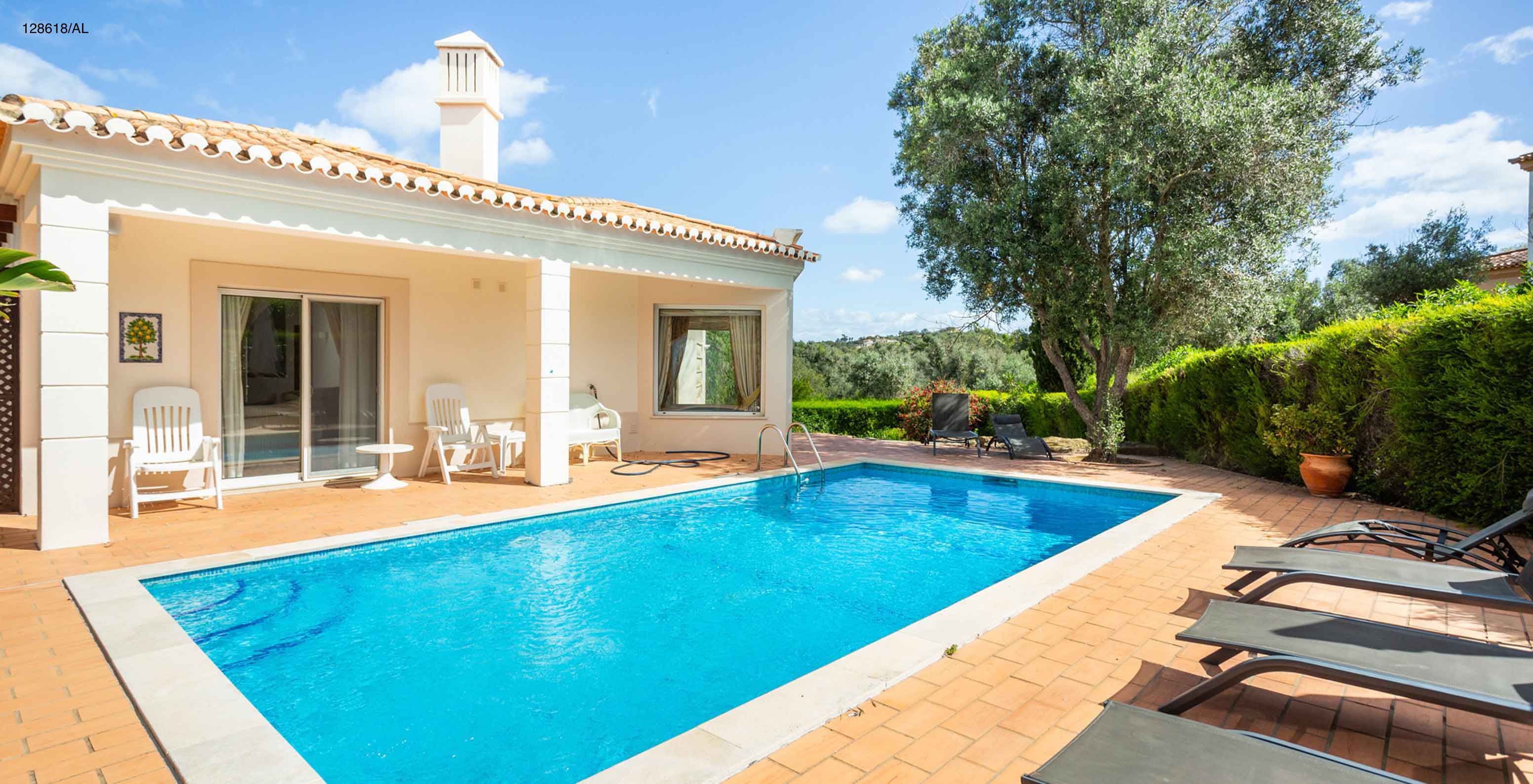 The Pestana Carvoeiro Golf V3 Superior Villa has an outdoor pool with loungers around it