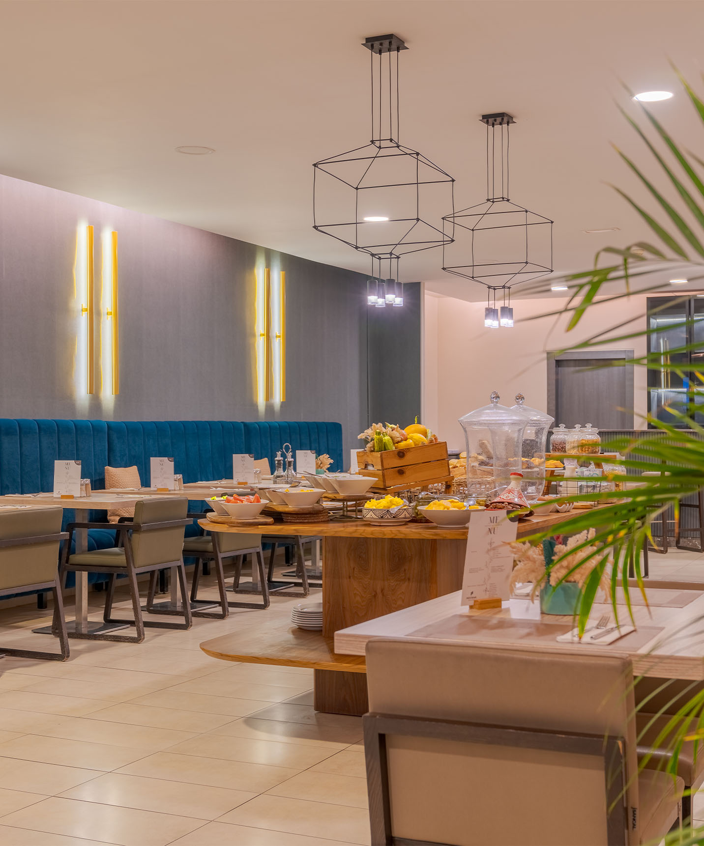 Pestana Casablanca has a restaurant where you can have breakfast and dinner