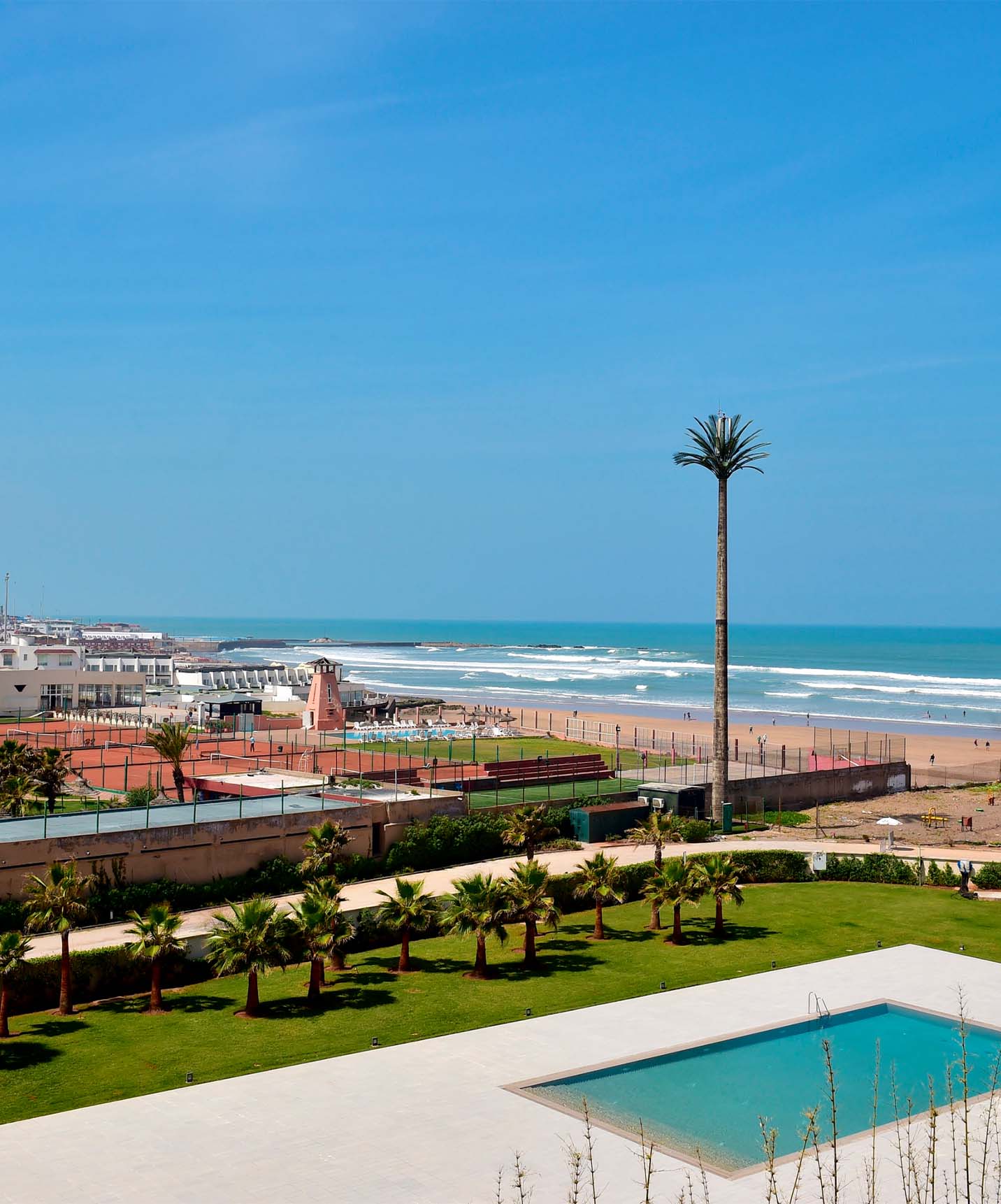 Hotel in Casablanca dichtbij het strand met directe toegang vanuit het hotel