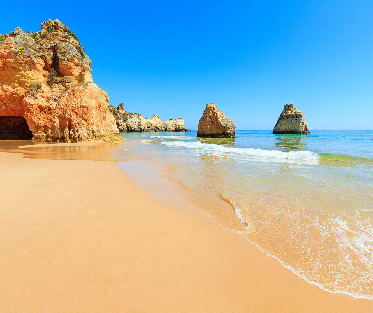 Algarve beach Stay at a Pestana hotel in Algarve and enjoy the various golden sandy beaches and crystal-clear waters
